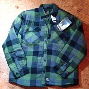 Berne Workwear Heavy Duty Plaid Quilted Button Up Jacket, Men's Size L, NWT